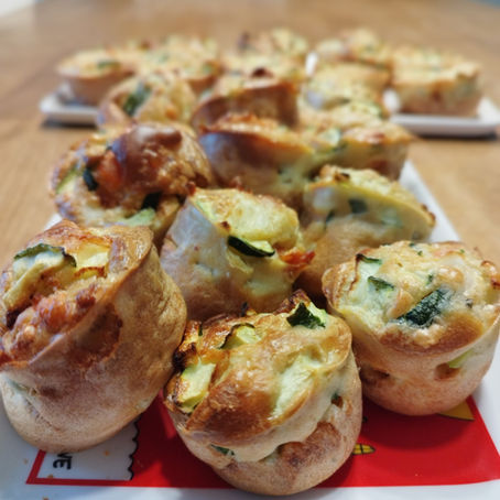 Muffins de courgette au saumon