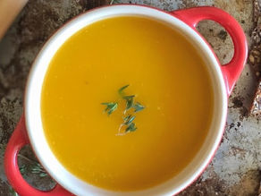 Velouté simplissime de patate douce et chou chinois
