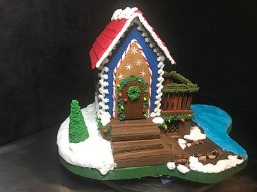 Lakeside Cabin Christmas