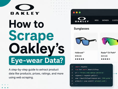 How to Scrape Oakley's Eye-wear Data?