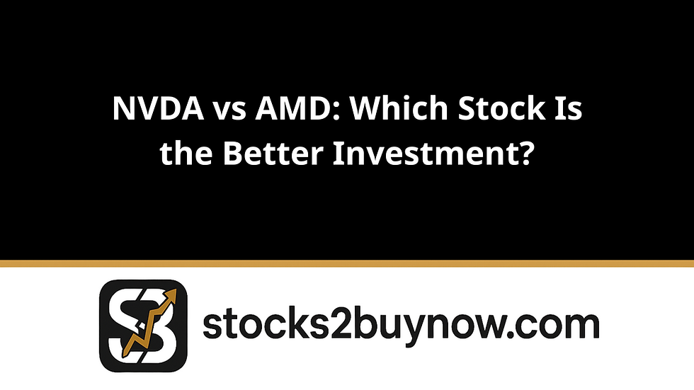 NVDA vs AMD: Which Stock Is the Better Investment?