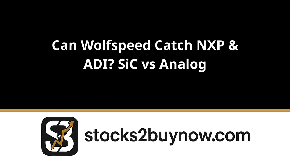 Can Wolfspeed Catch NXP & ADI? SiC vs Analog