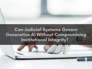 Can Judicial Systems Govern Generative AI Without Compromising Institutional Integrity?  