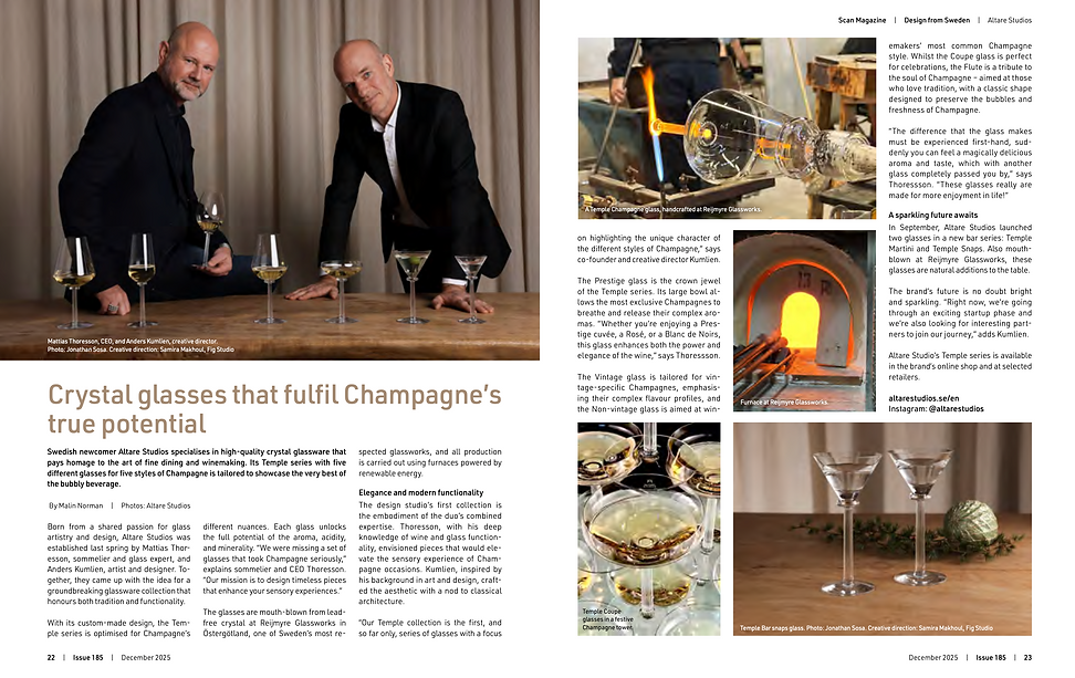 Altare Studios featured in Scan Magazine — Fig Studio creative direction