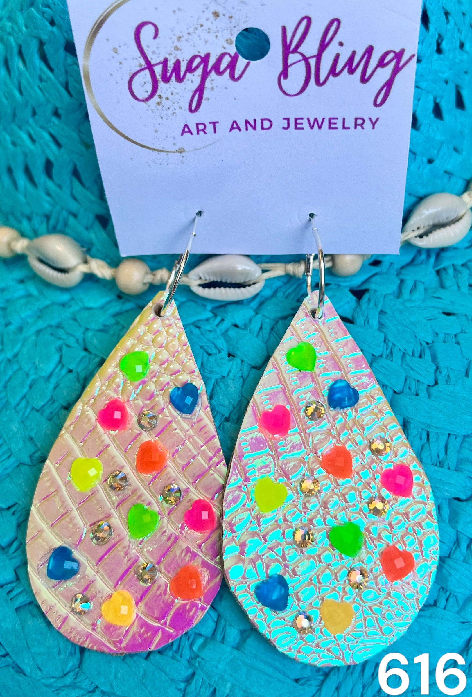 A1 616 Colorful Summer Hearts