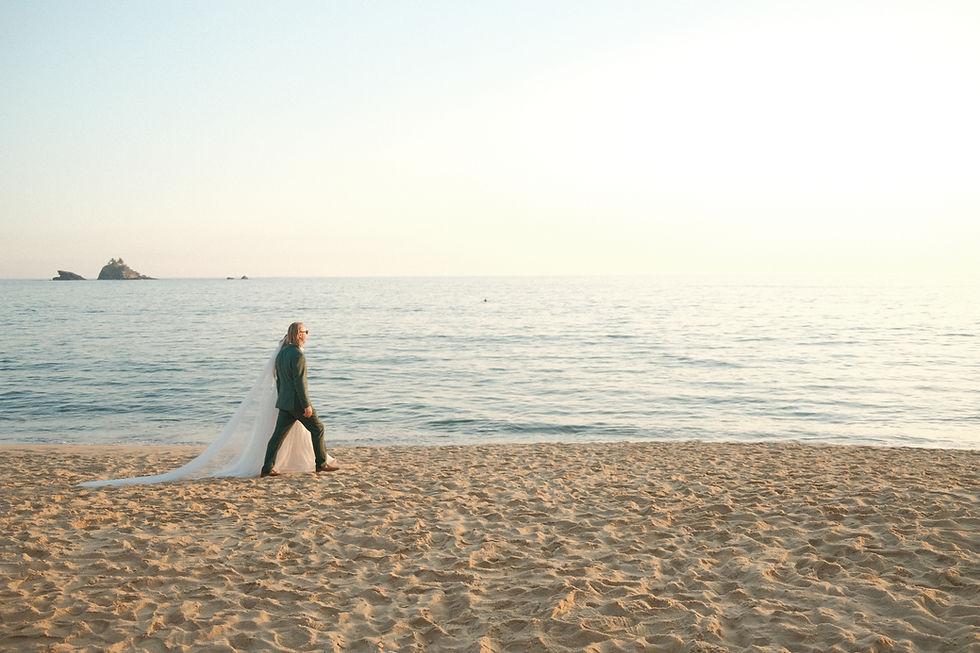 authentic wedding by the beach
