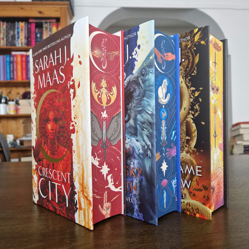 Crescent City Trilogy | Kingdom Book Designs l Custom Sprayed Edges