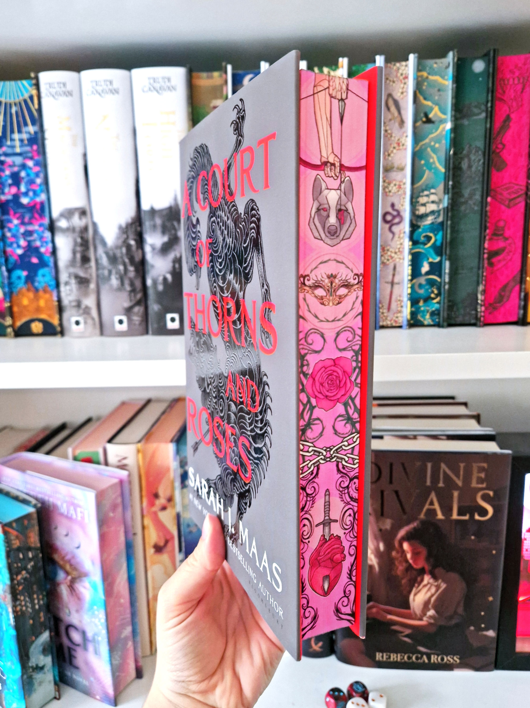 ACOTAR - PINK Edges with Silver Shimmer