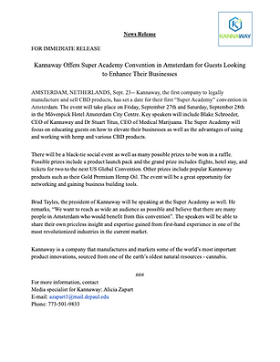 Press Release Preview