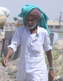 Colourful turban in India