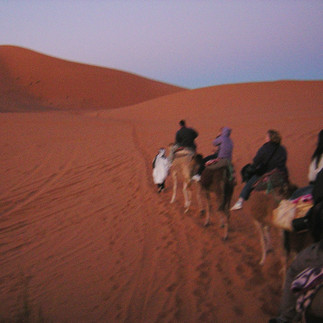 Off the spine of the dune and into the valley
