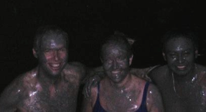 Slathered in mud deep in Amazon