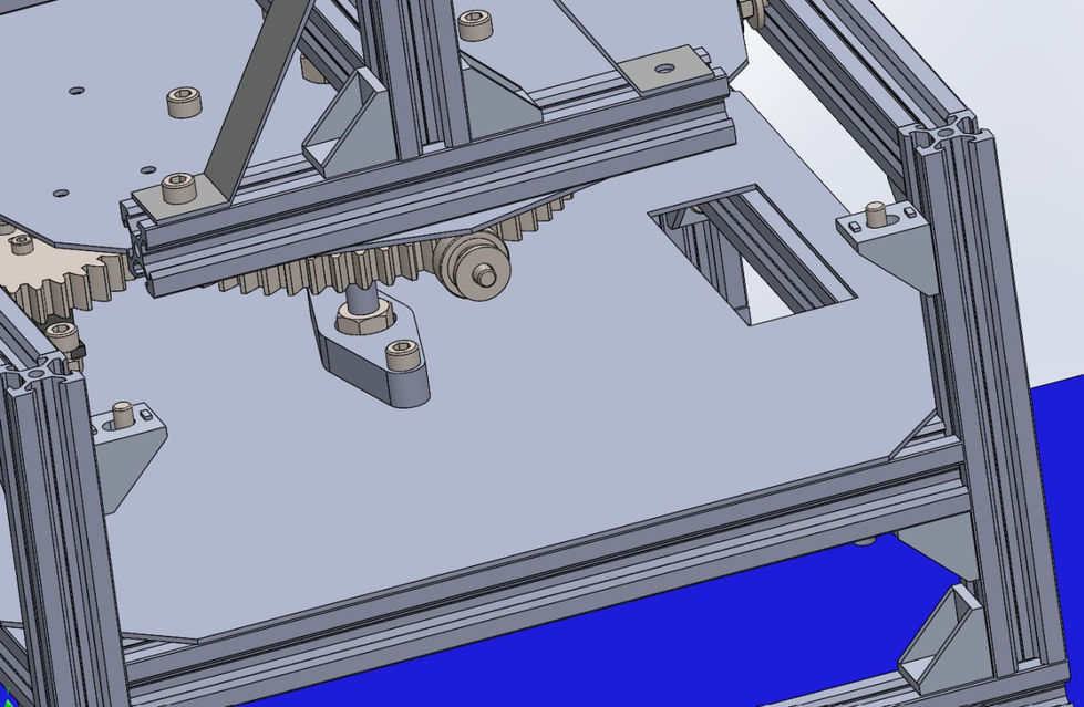 3D model using Solidworks to examine space constraints and wiring layouts