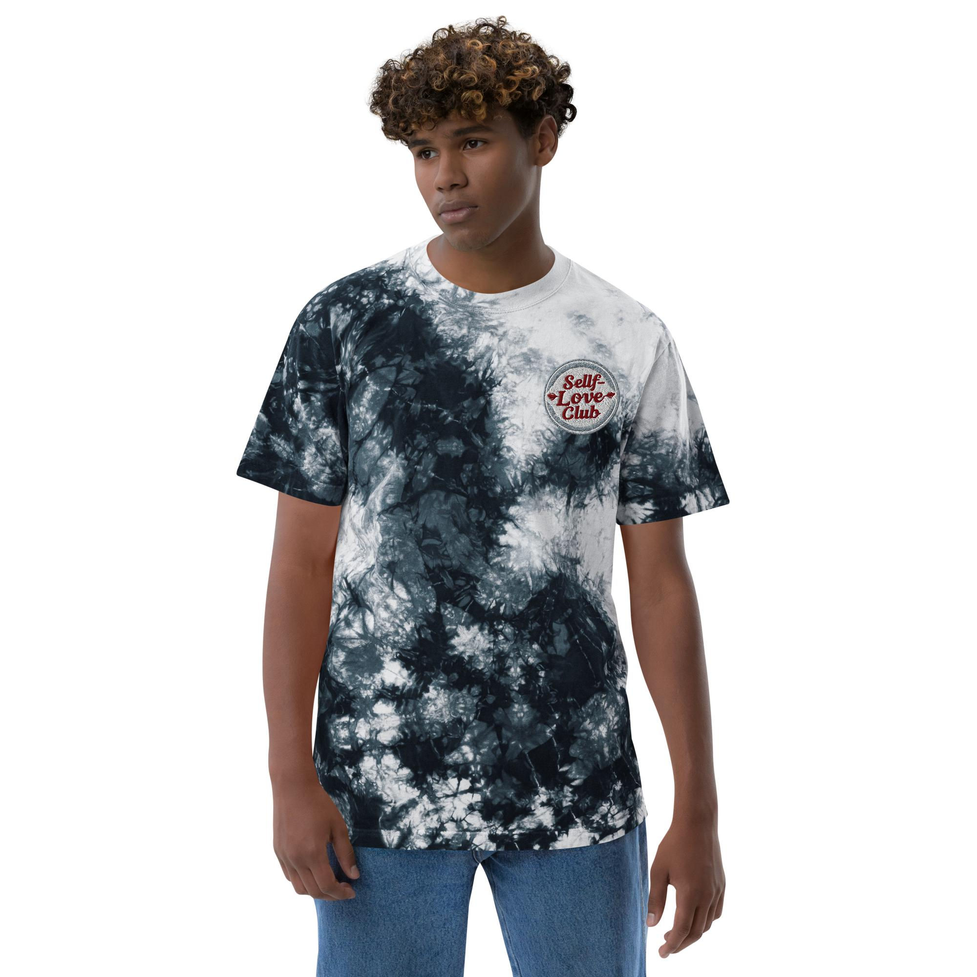 Oversized tie-dye t-shirt Self Love CLub