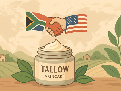 How South African Grass-Fed & Finished Tallow Skincare Reaches the U.S. Duty-Free—and Why Manufacturing White & Private Label Tallow Cosmetics with Grass Fed Essentials Gives You the Edge
