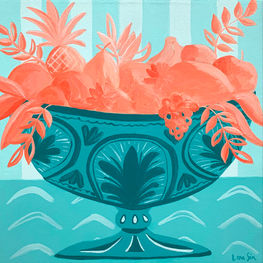 Turquoise Fruit Bowl