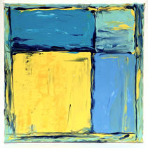 art, acrylic, colour block, quarks square, color field, land form, color wheel 
