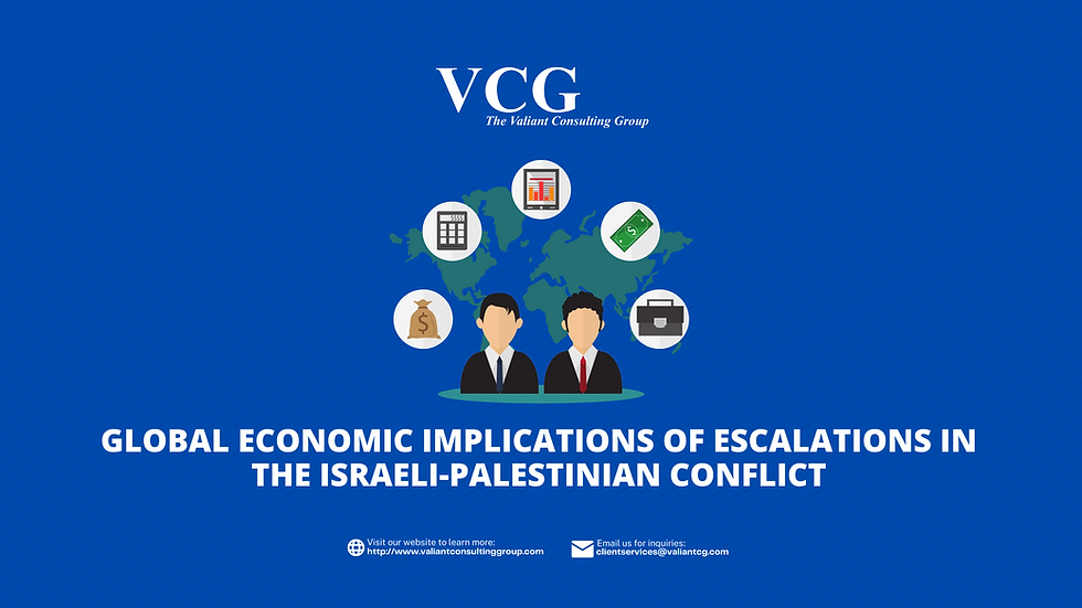 Global Economic Implications of Escalations in the Israeli-Palestinian Conflict