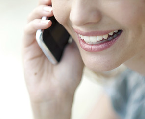 talking on phones