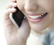 talking on phones