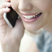 talking on phones