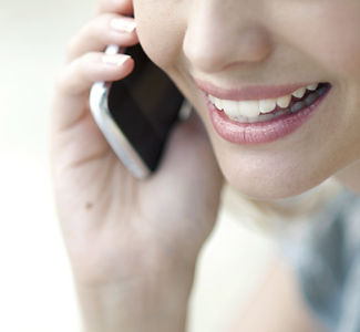 talking on phones