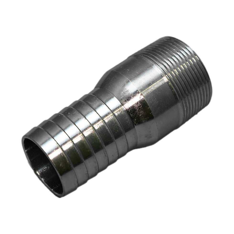 Thumbnail: Schedule 40 Steel Threaded Male NPT Hose Barb Nipple