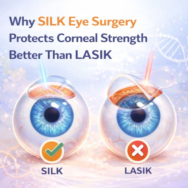 Why SILK Eye Surgery Protects Corneal Strength Better Than LASIK