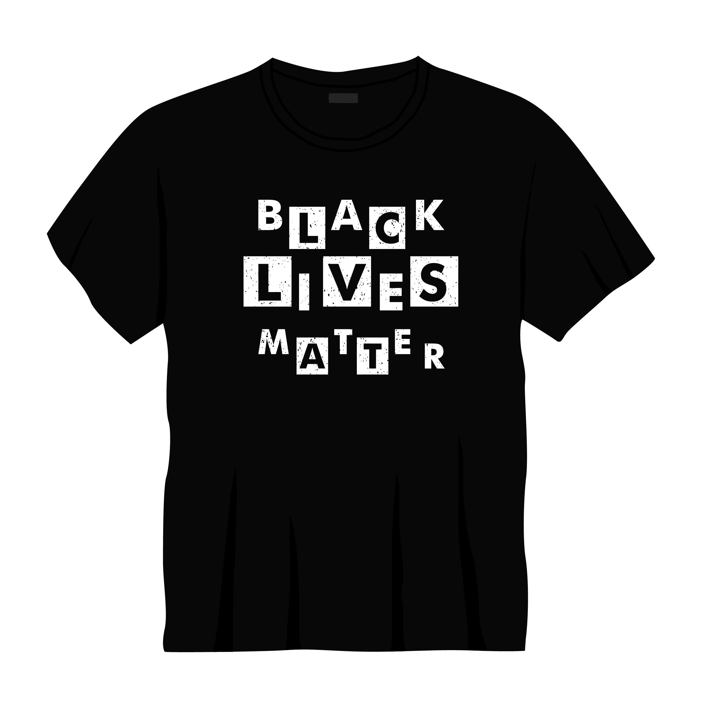 back lives matter typography printed t shirts