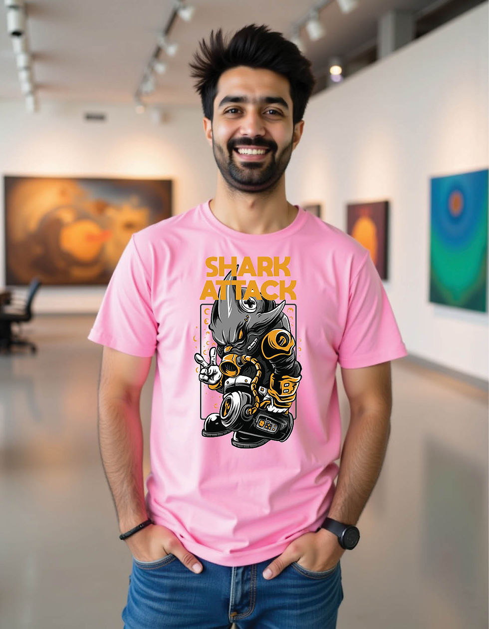 Phantom Slash Classic Tee with Spectral Cut Graphic Design