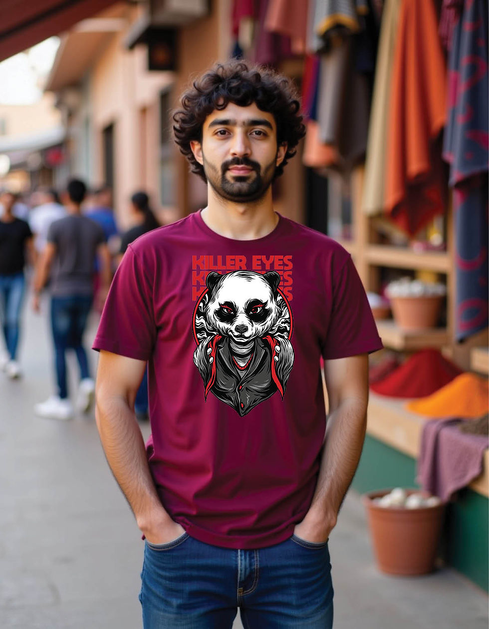 Thumbnail: Haze Claw Standard Fit Shirt with Misty Beast Graphic Print