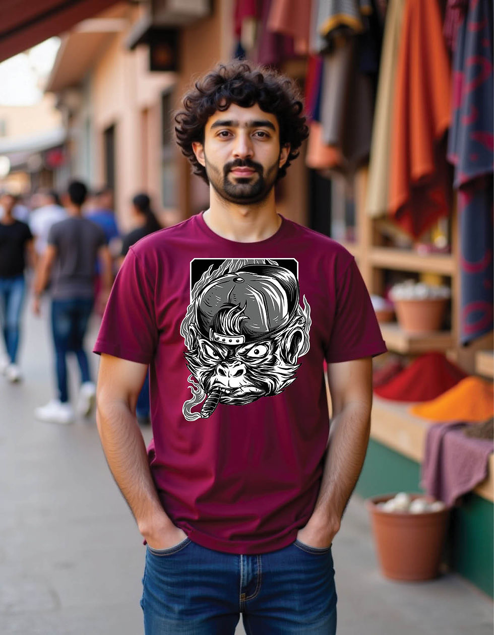 Rebel Road Regular Fit T-Shirt with Faded Path Street Print