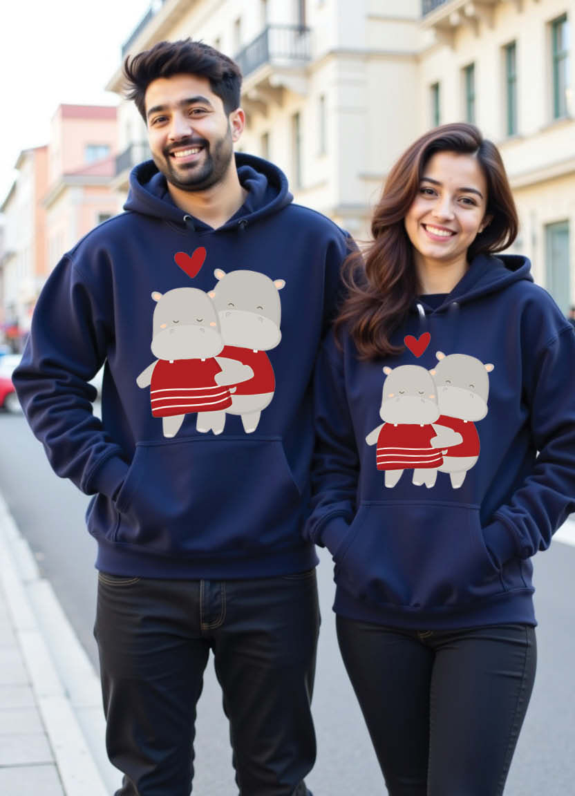 Thumbnail: Be My Forever Matching Couple Hoodies – Proposal Inspired Love Hoodie Set