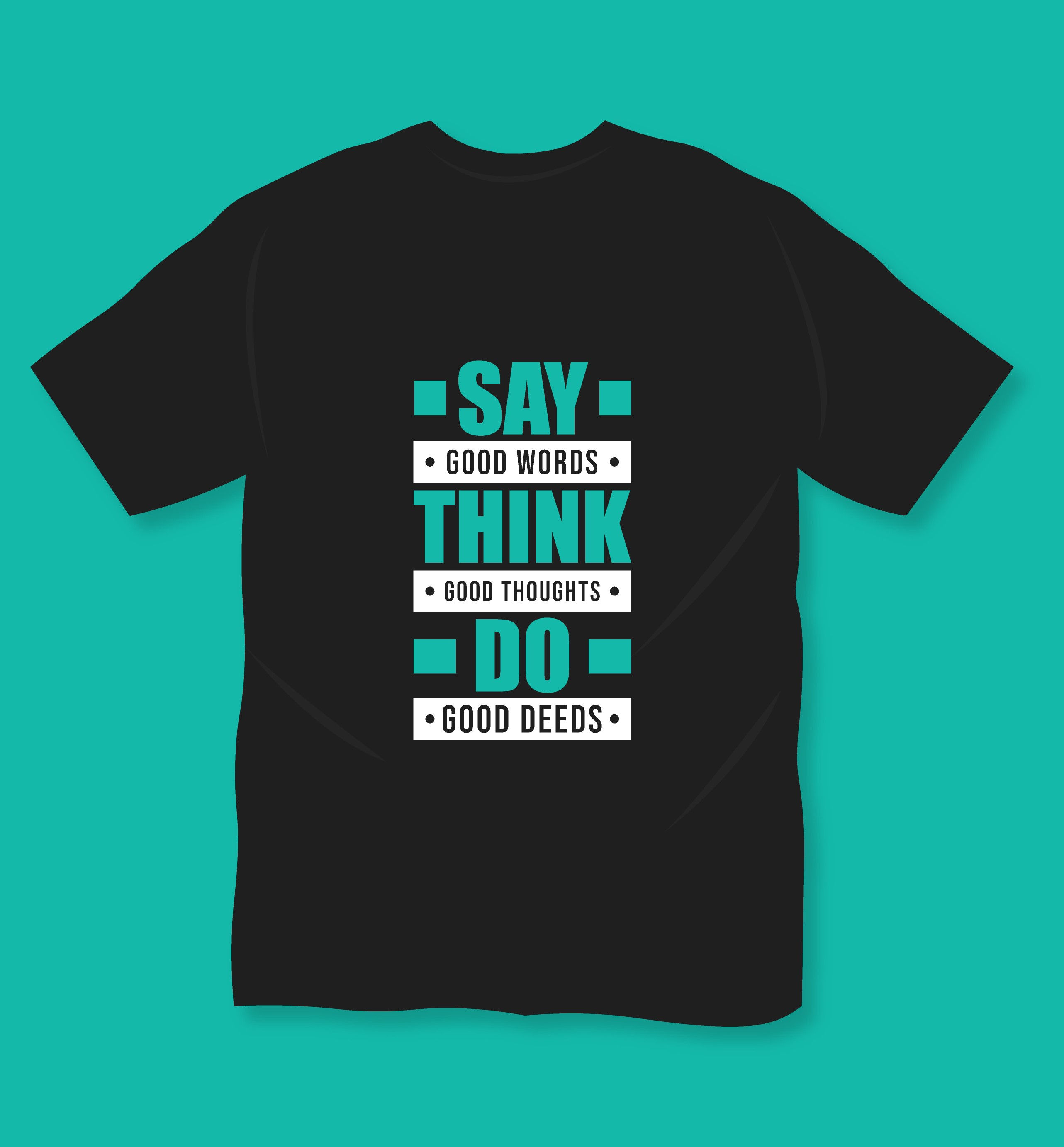 say think do typography printed t shirts