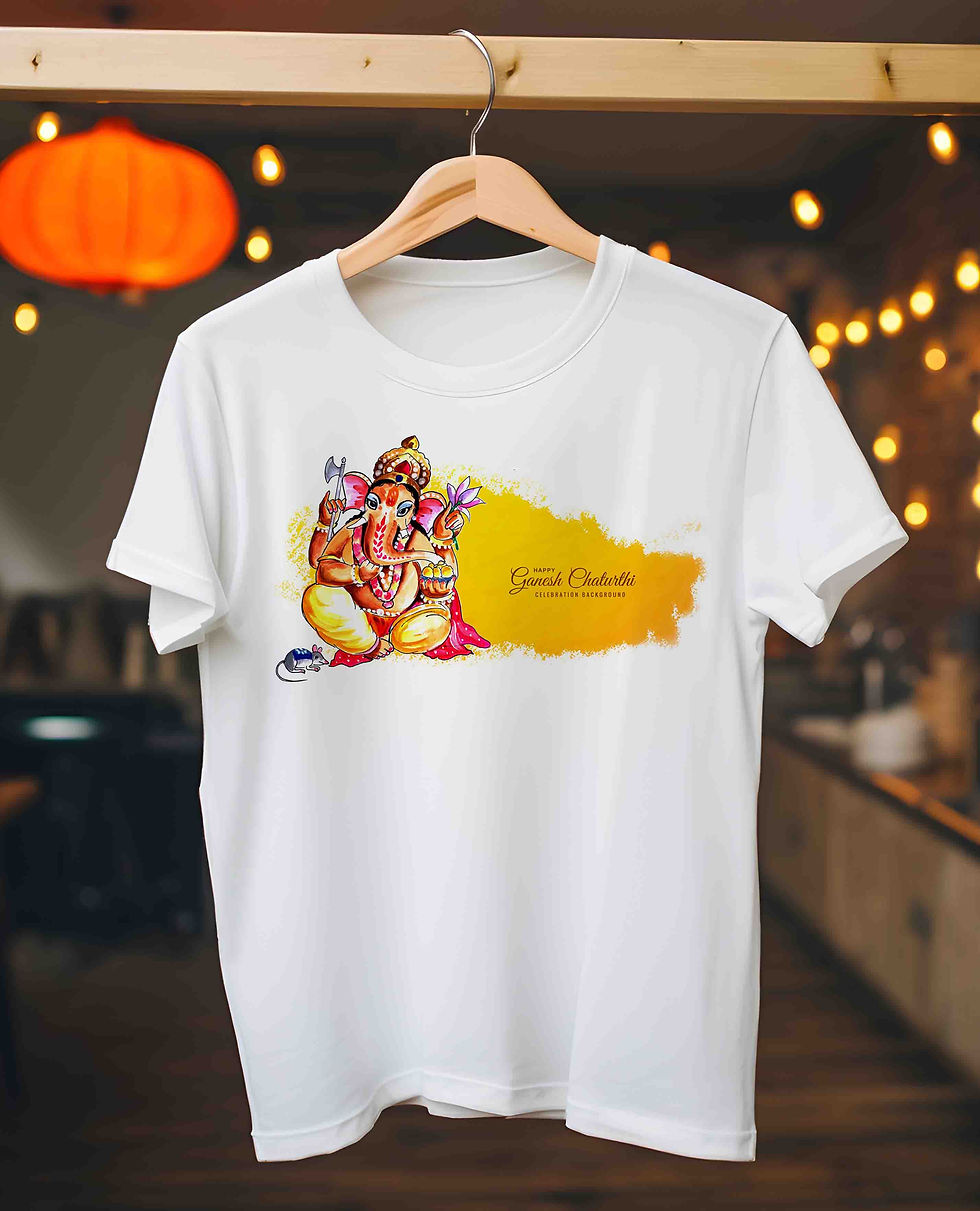 Thumbnail: Patna Family Ganesh Utsav T-Shirts: Ancient City Celebrates as One