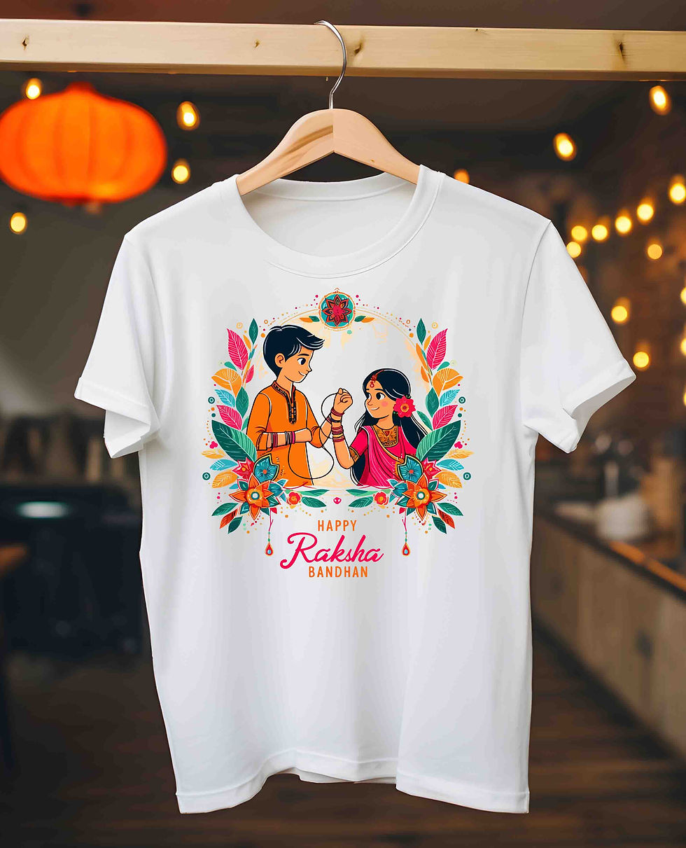 Thumbnail: Raksha Bandhan Special Printed Graphic T-Shirts for Brothers and Sisters