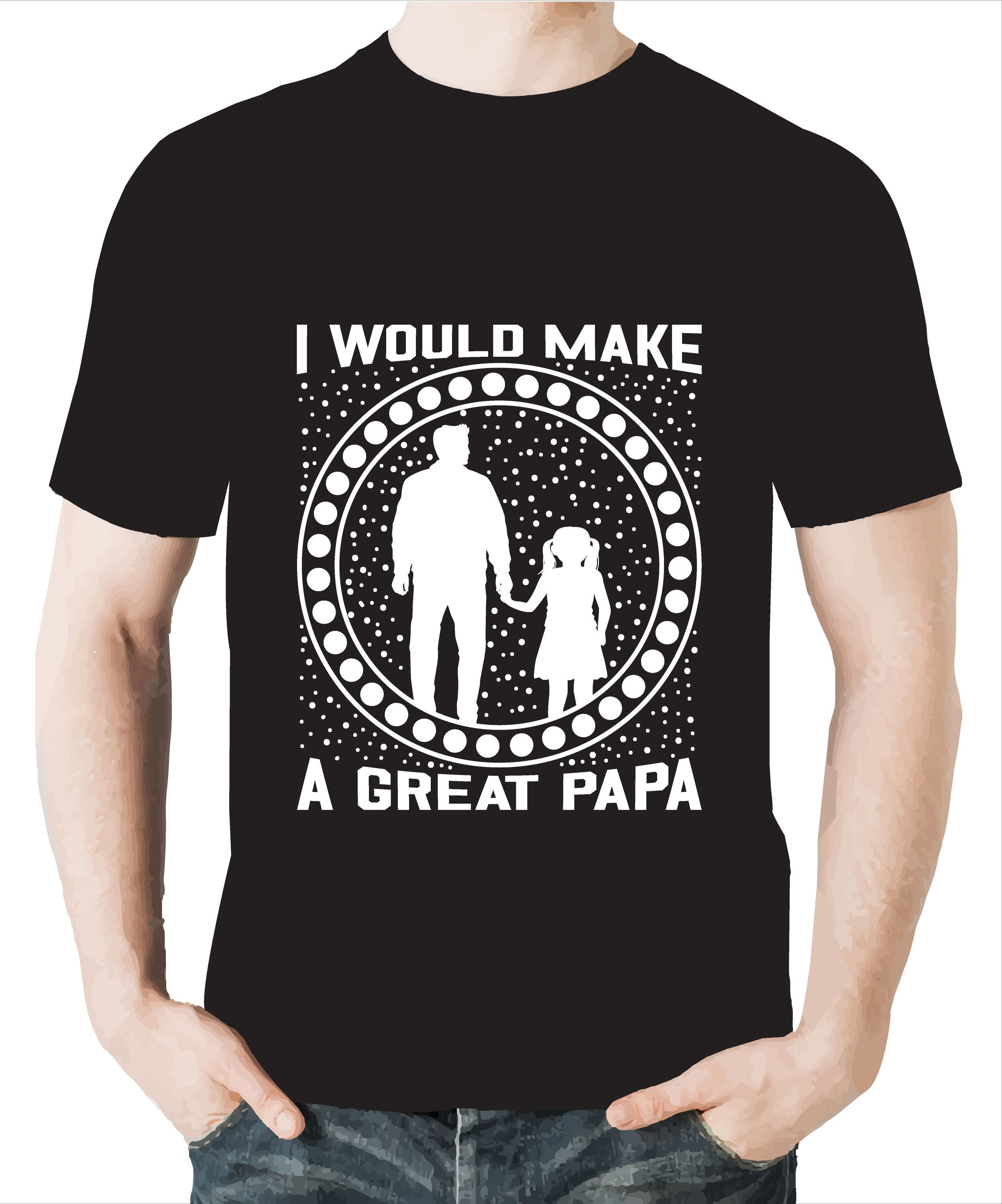 daddy my hero typography printed t shirts