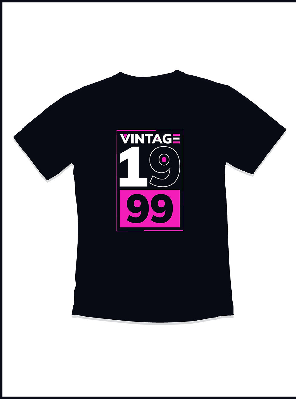 birthday t shirt with vintage 1999 typography t shirt