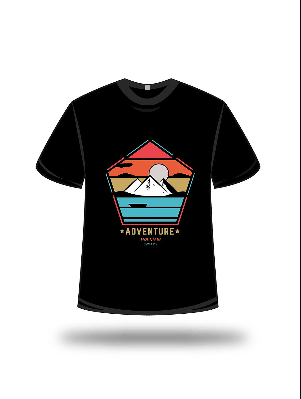 adventure mountain estd 1998 graphic printed t shirts mountain printed t shirts