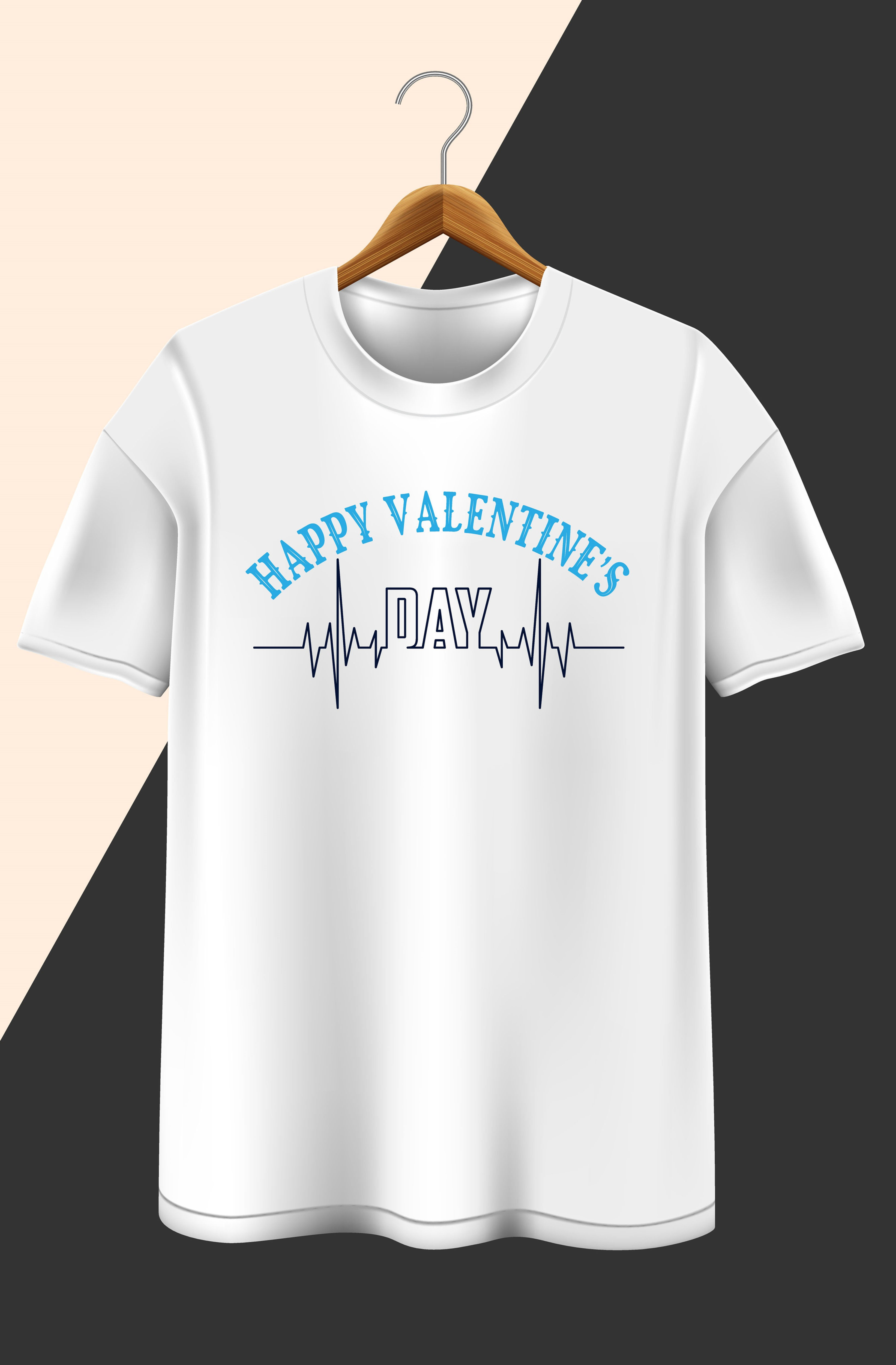 happy valentines day typography printed t shirts