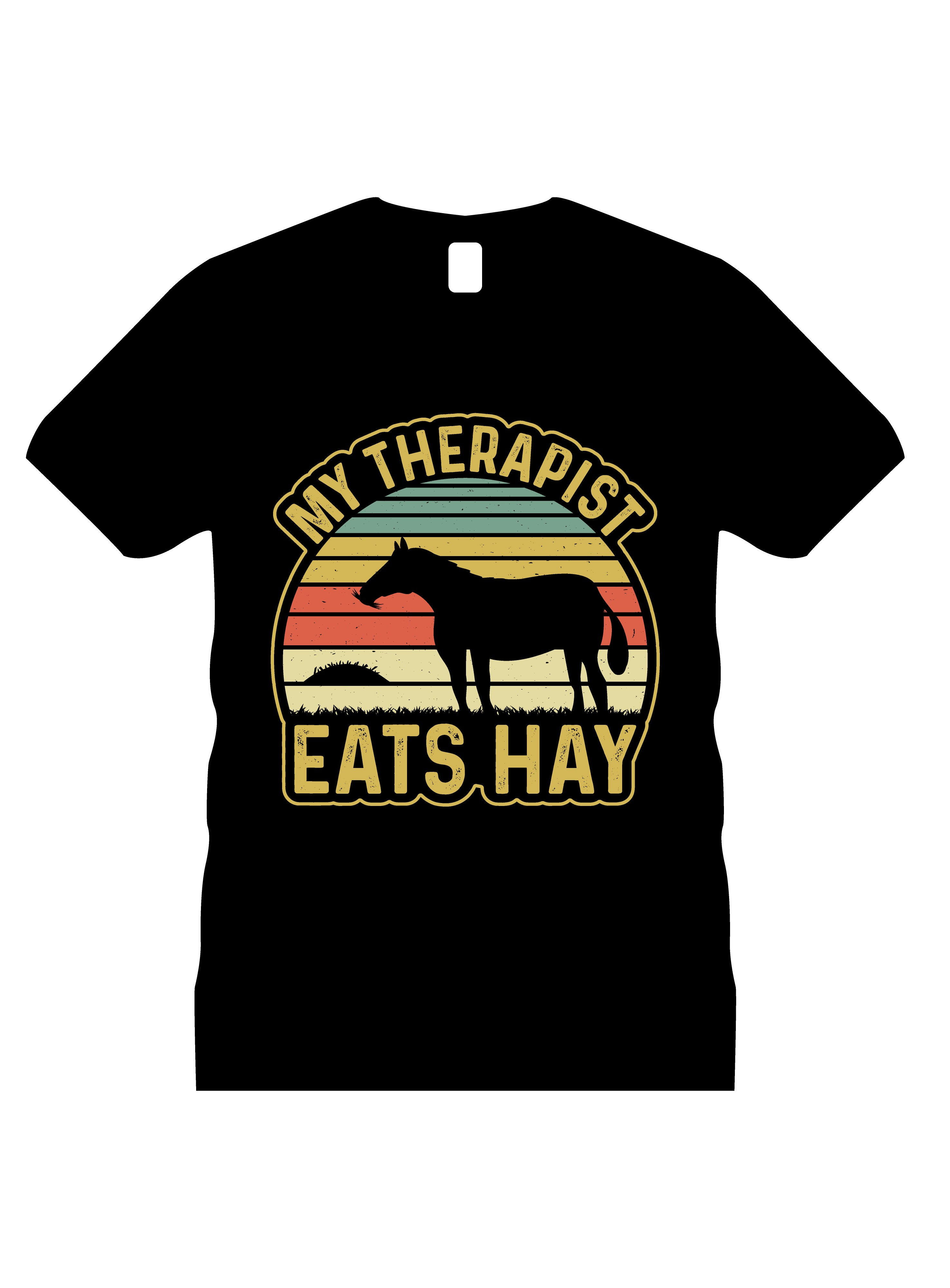 my therapist eats hay graphic printed t shirts horse ride printed t shirts