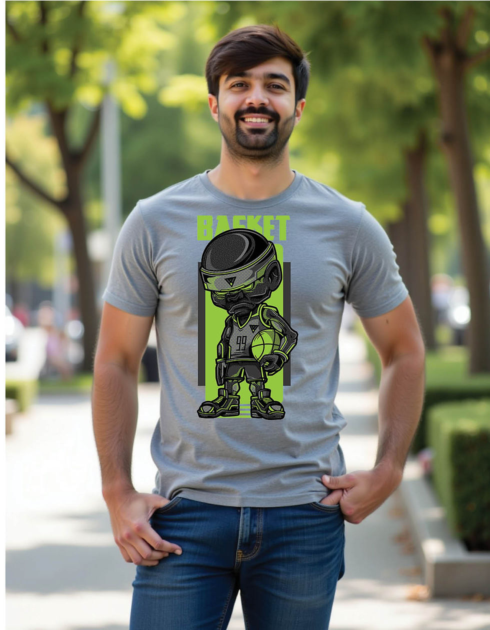 Shadow Rift Regular Fit T-Shirt with Dark Crack Street Print