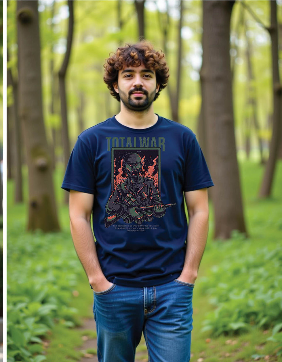 Thumbnail: Urban Strike Regular Streetwear Shirt with City Bolt Print Art