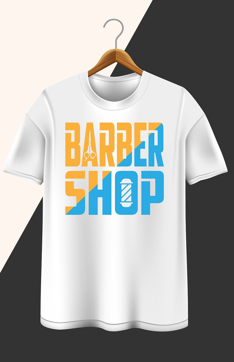 barbershop typography t shirt
