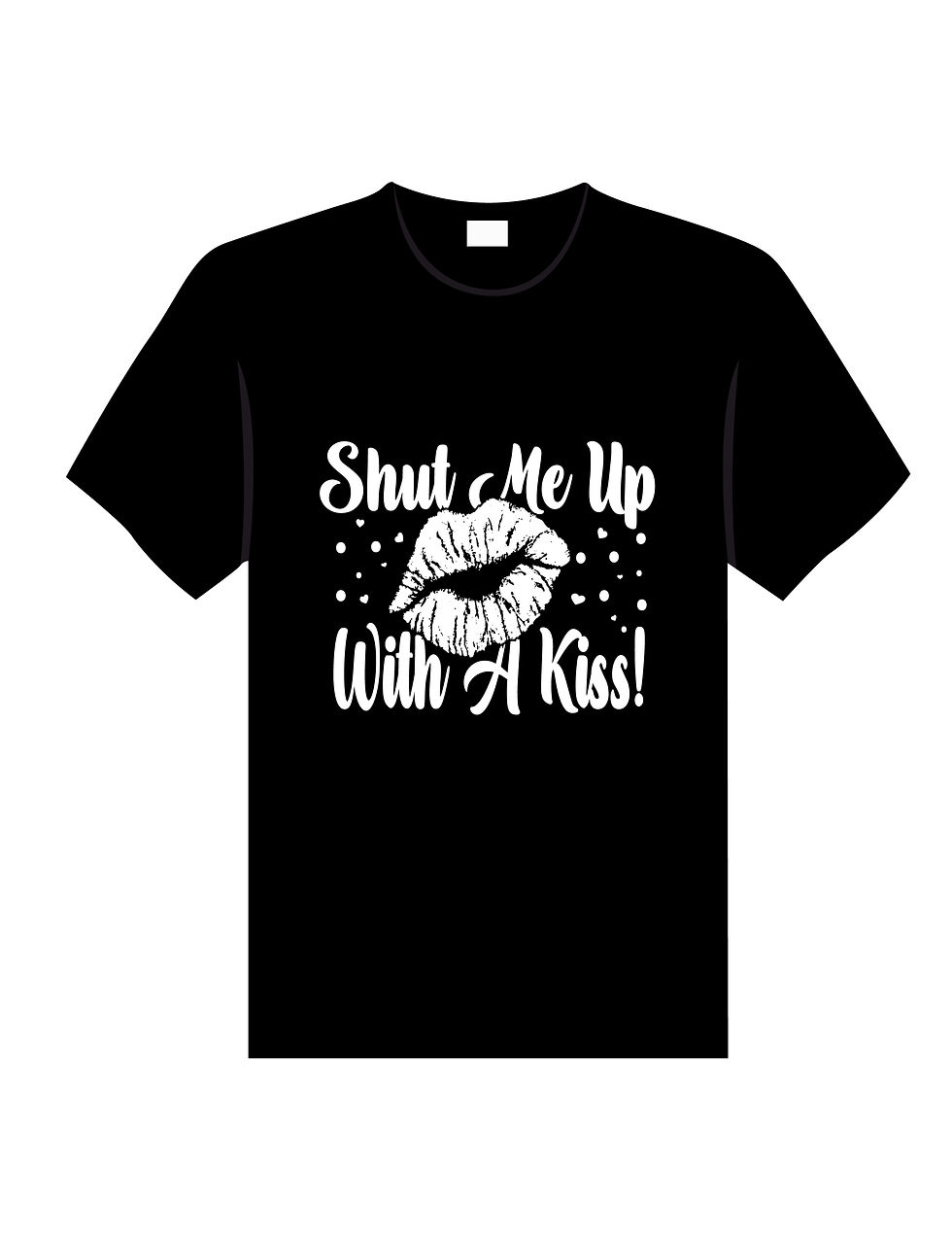 Thumbnail: kisses valentine t shirt typography