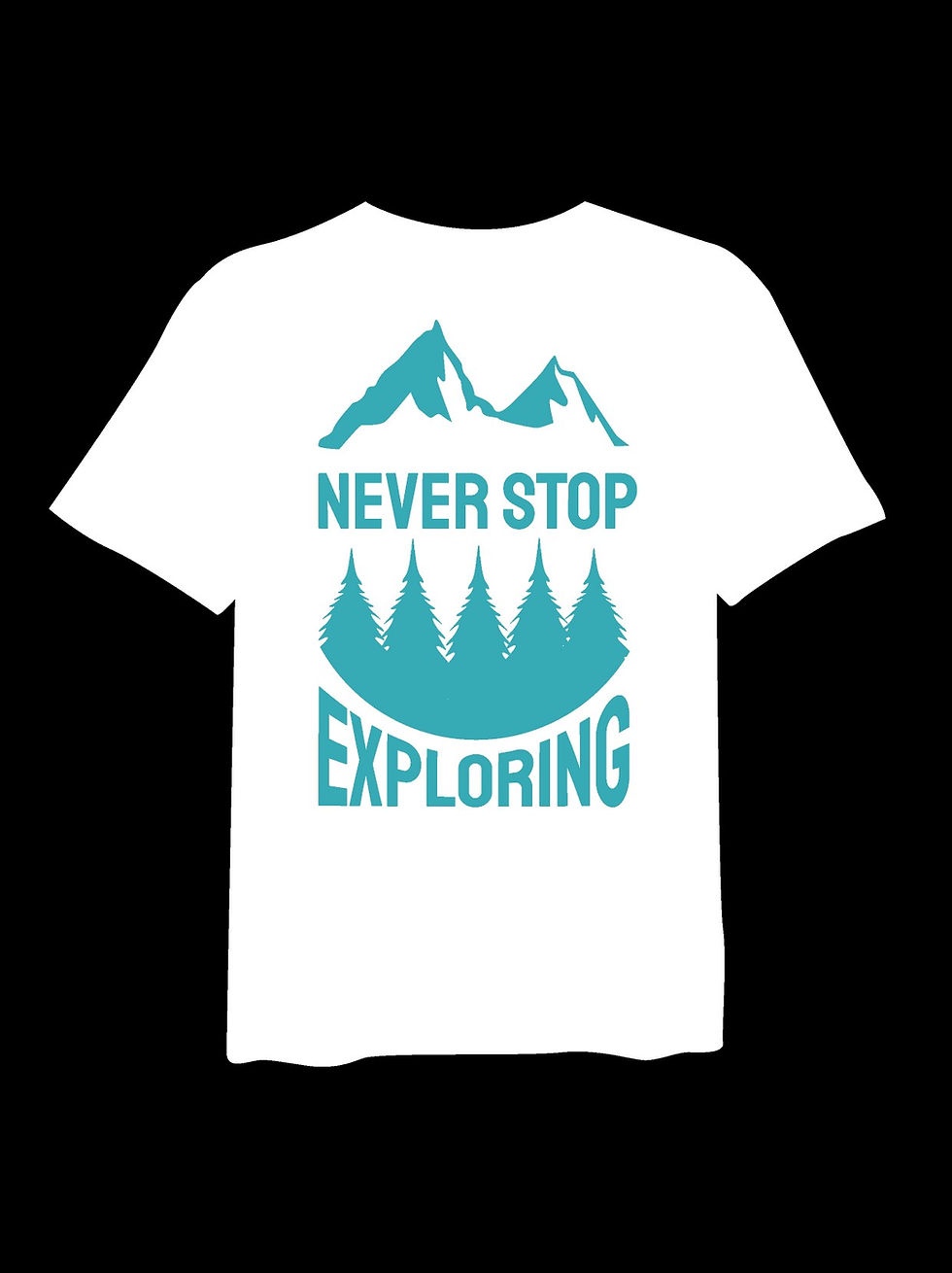 Thumbnail: never stop exploring mountain graphic t shirt mountain t shirt