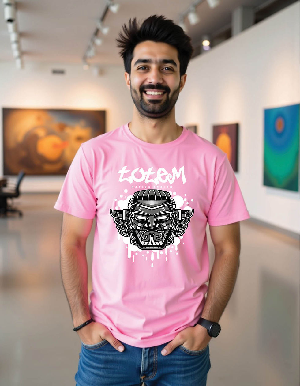 Chrome Dust Standard Fit Tee with Metallic Dust Graphic Art