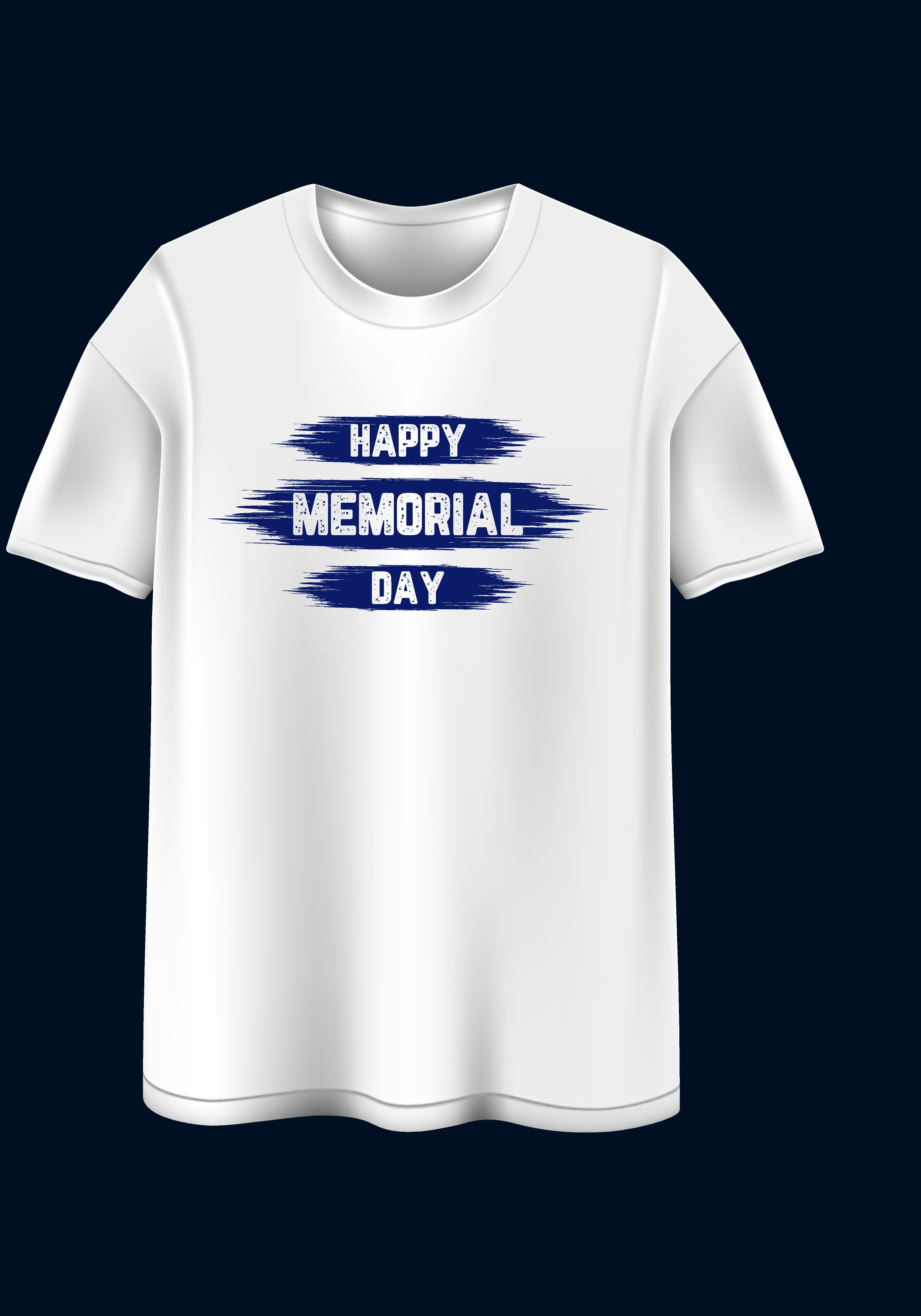 happy memorial day typography printed t shirts