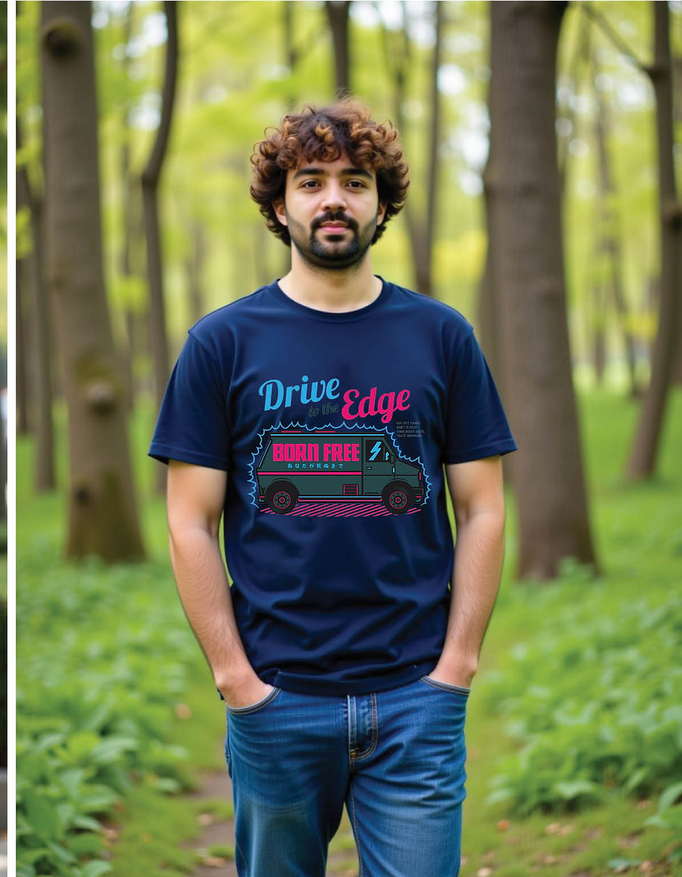 Thumbnail: Shadow Blaze Classic Tee with Dark Flame Graphic Design Ink