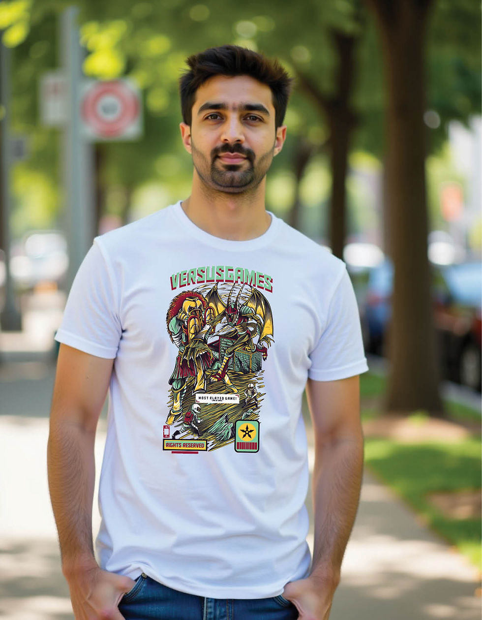 Thumbnail: Razor Rift Classic Streetwear T-Shirt with Sharp Crack Artwork